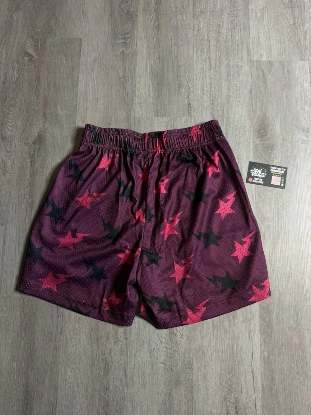 *NEW* Purple EE Eric Emanuel Bolt Shorts Sizes Small and Medium 100% Authentic